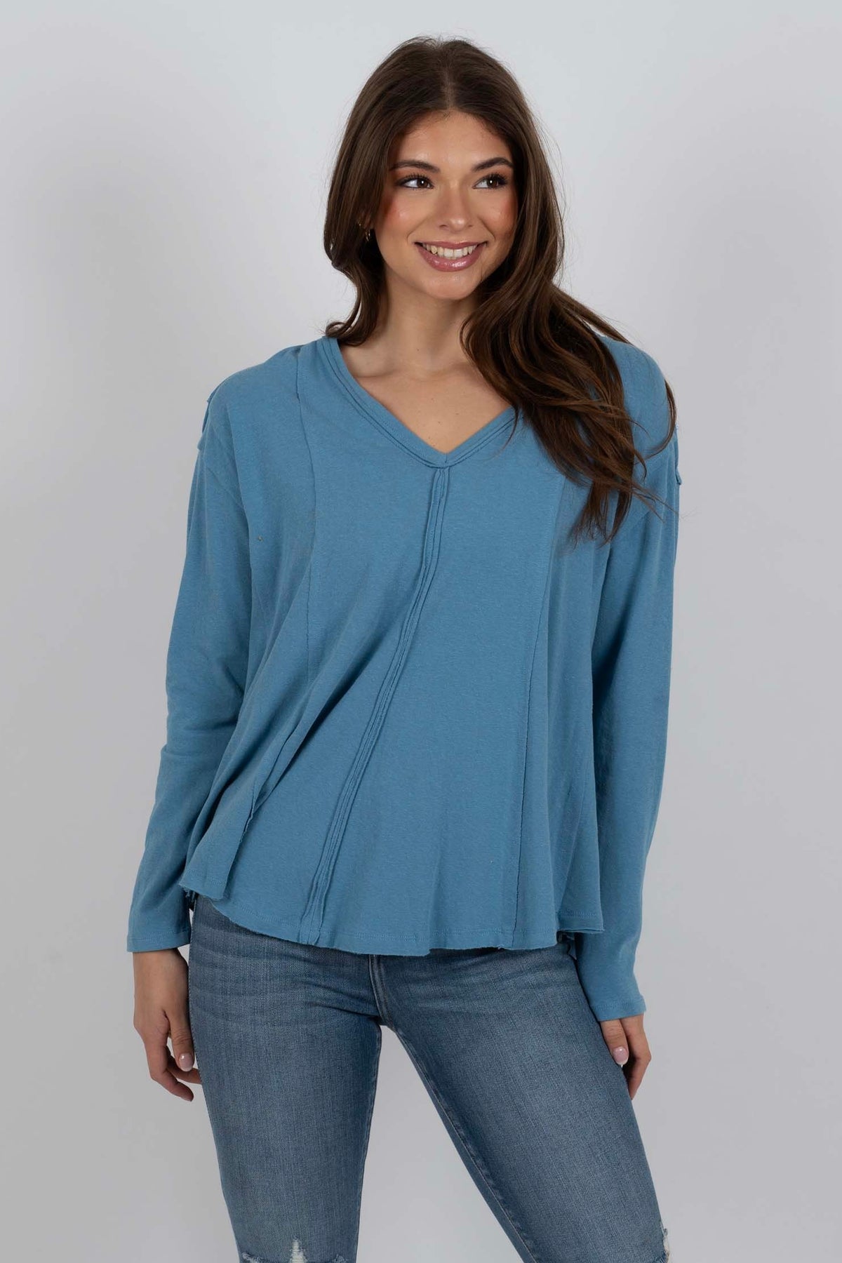 Be There For You Top (Sea Blue)