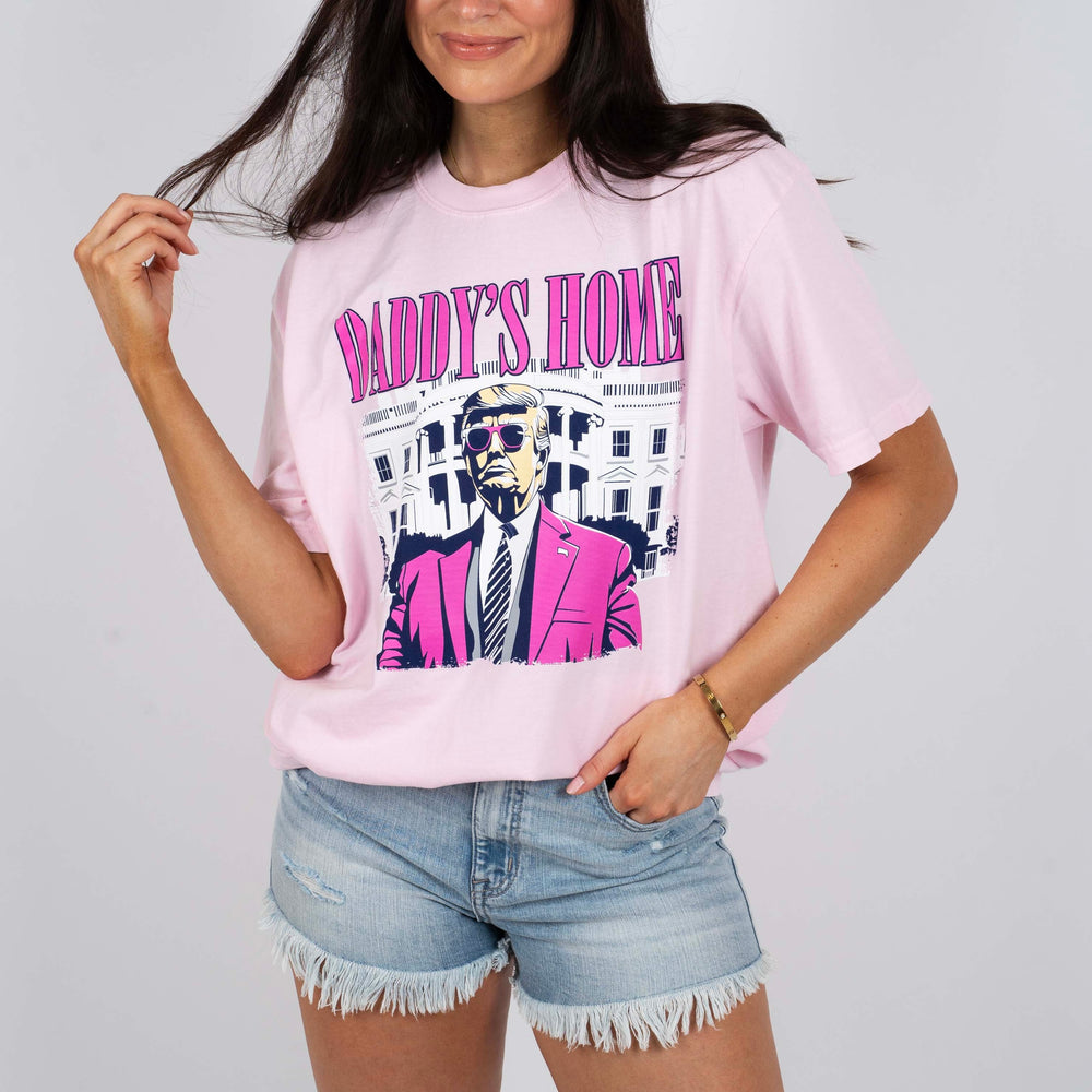 
                      
                        Daddy's Home Comfort Colors Tee (Pink)
                      
                    