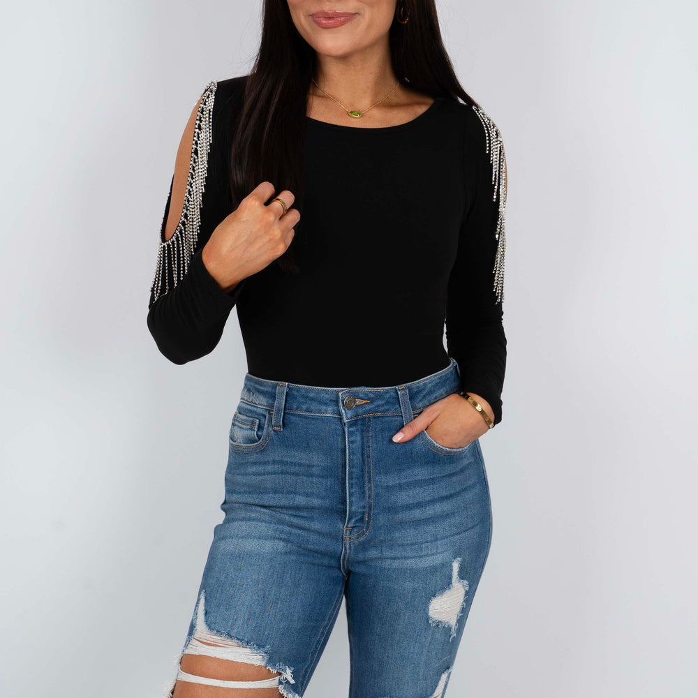 Right By Your Side Bodysuit (Black)