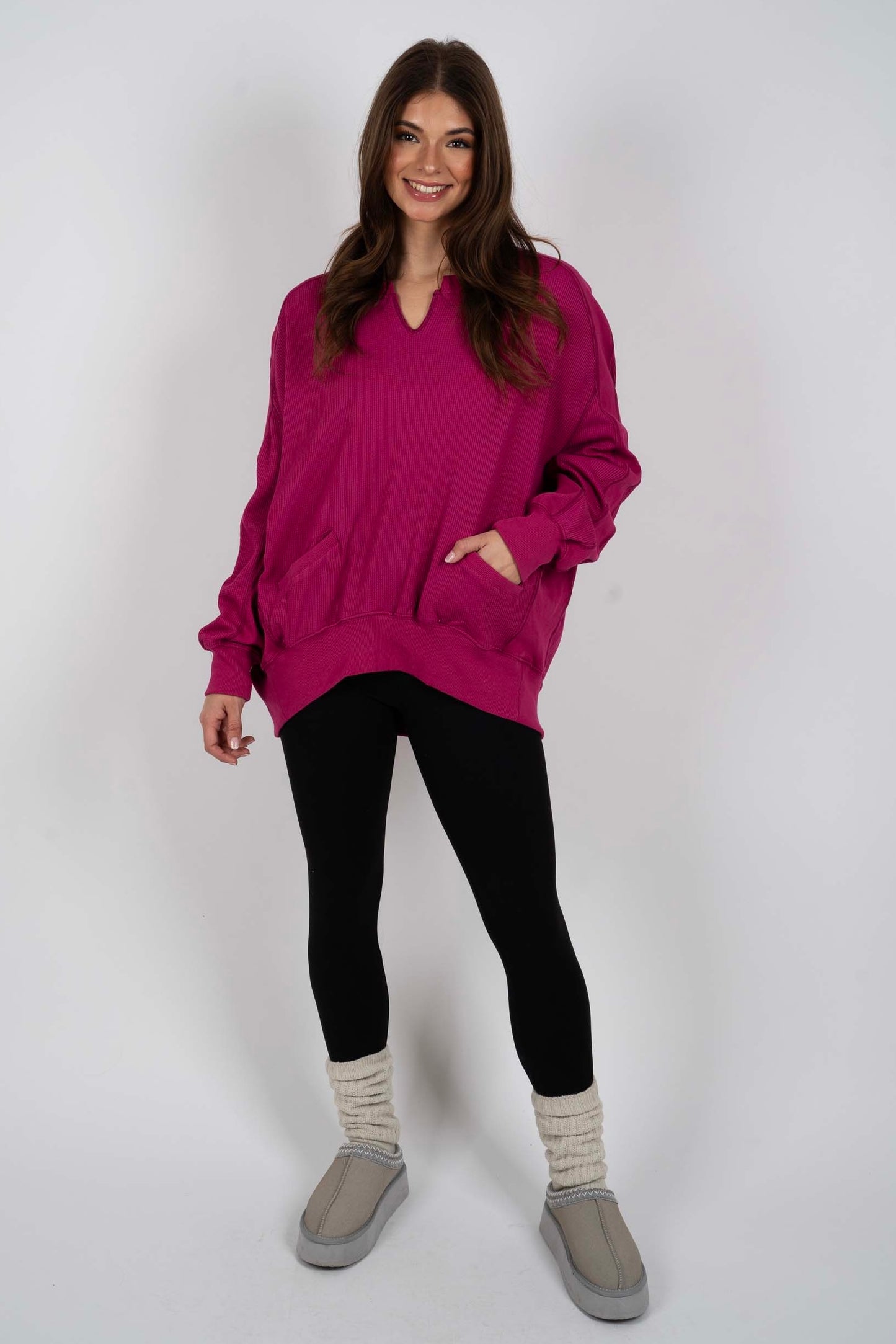 Came So Far Pullover (Magenta)