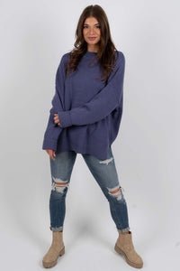 Something To Tell Sweater (Denim)