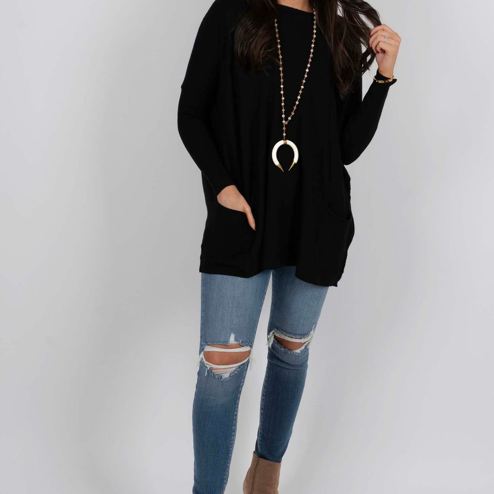 
                      
                        Totally Smitten Sweater (Black)
                      
                    