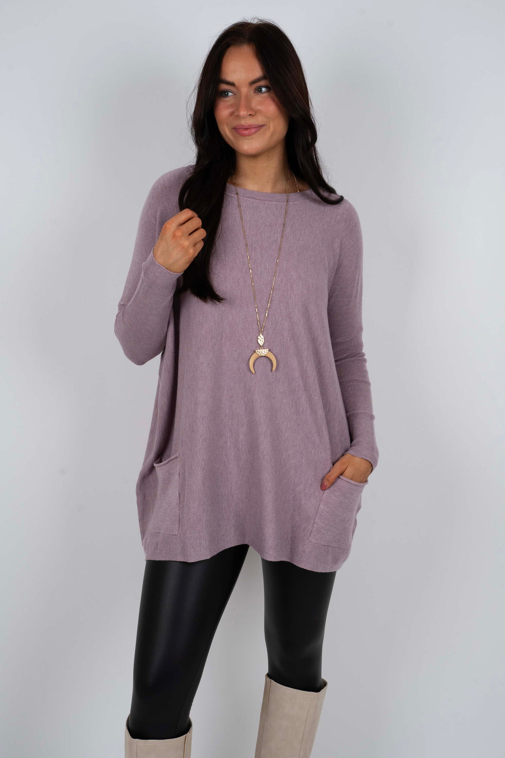 Totally Smitten Sweater (Lavender)