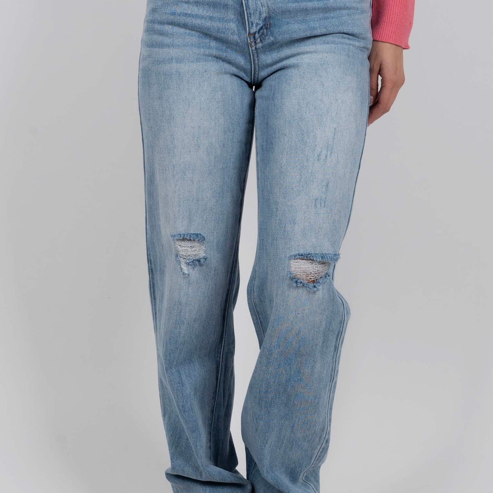 Kancan 90's Straight Jeans (Light Wash)