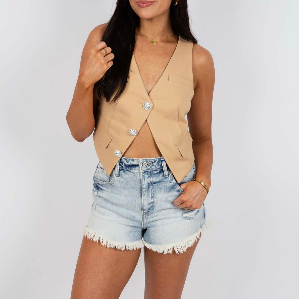 
                      
                        For The Memories Cropped Vest
                      
                    