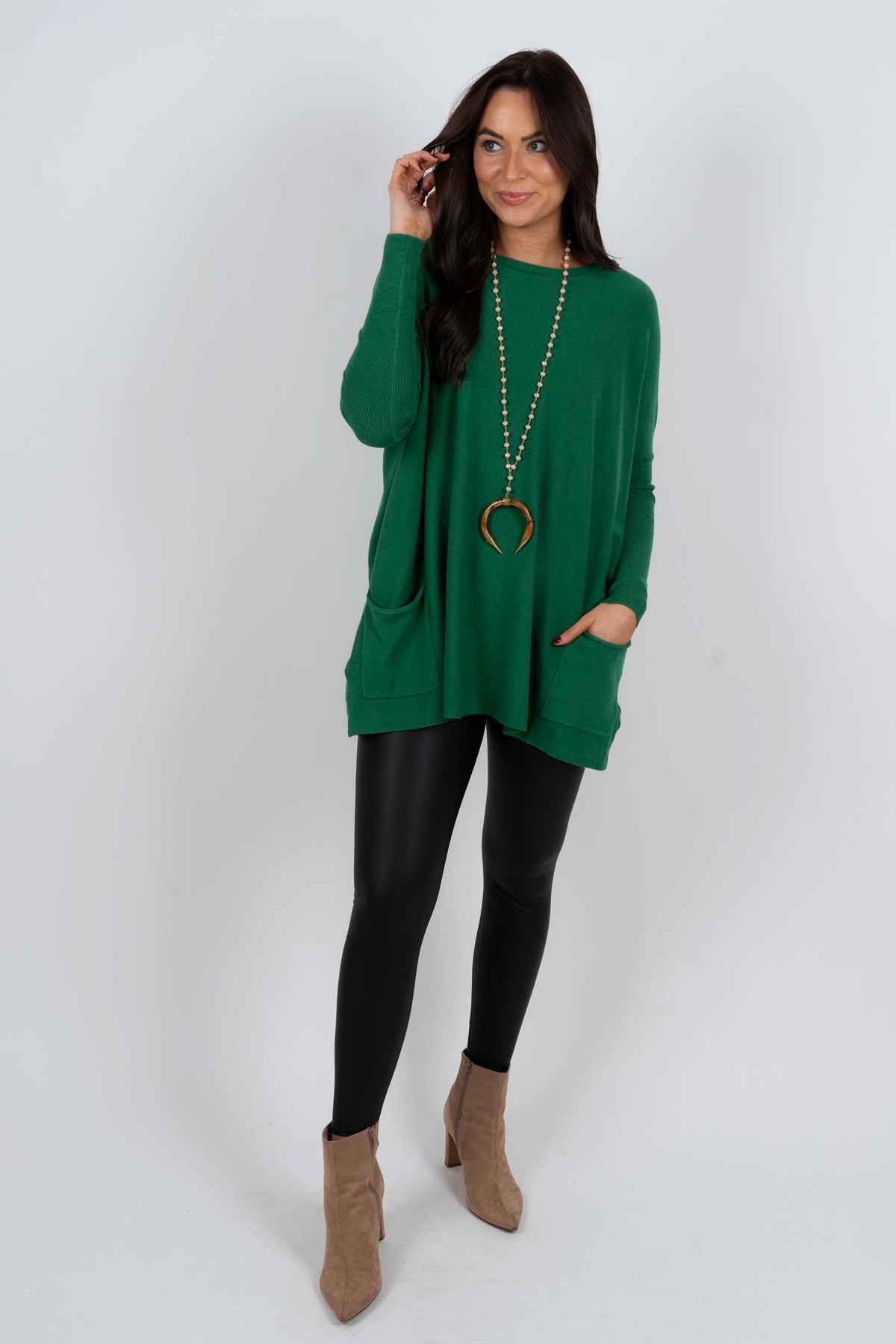 Totally Smitten Sweater (Forest)