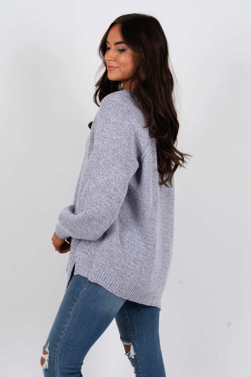 Admire The Story Sweater (Heather Lavender)
