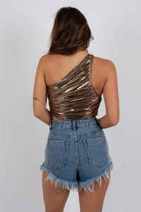 Just A Thought Top (Gold)