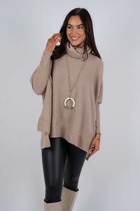 Tell Me Why Tunic (Taupe)