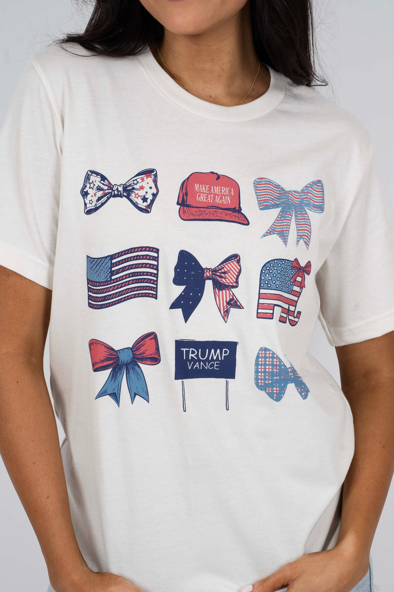 Patriotic Bow Graphic Tee