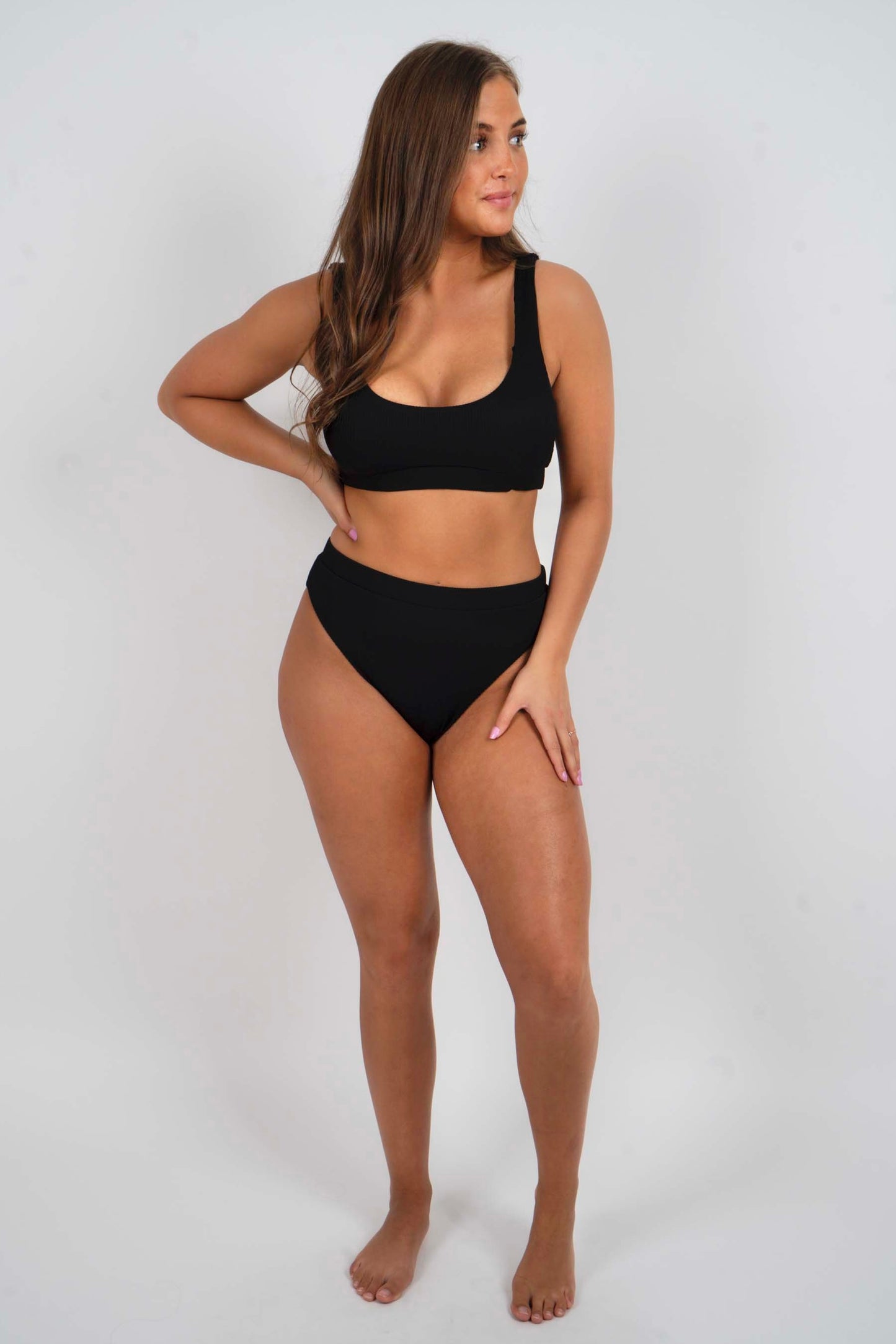 Sunset Secrets Swimsuit Top (Black)