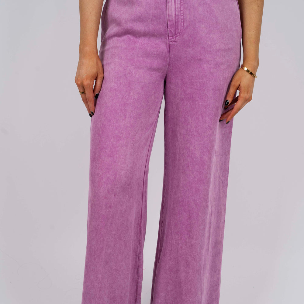 High Stakes Wide Leg Pants (Orchid Pink)