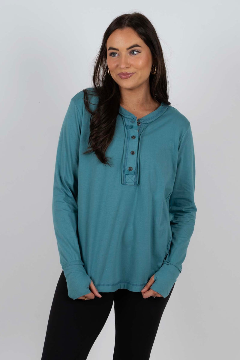 Wish You Knew Top (Teal)