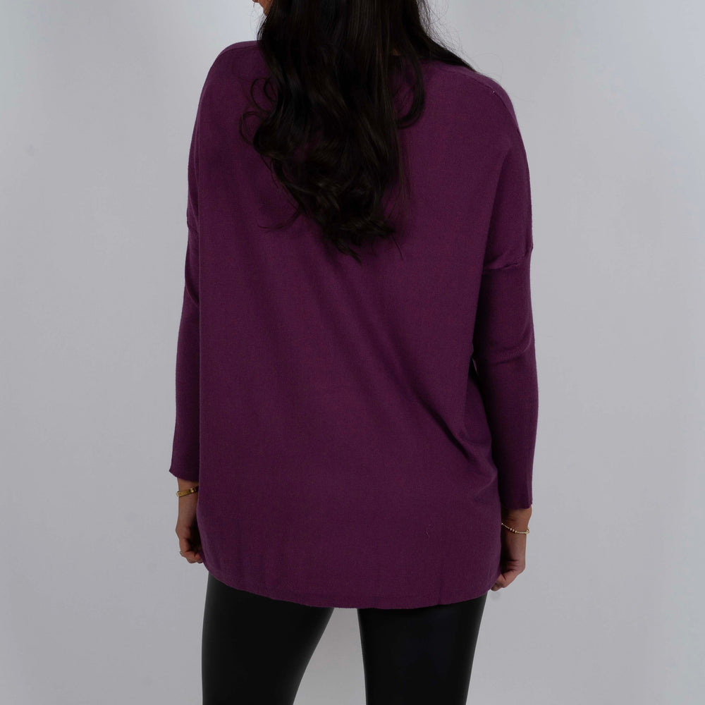 
                  
                    Totally Smitten Sweater (Magenta)
                  
                