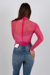 Time Winner Bodysuit (Fuchsia)