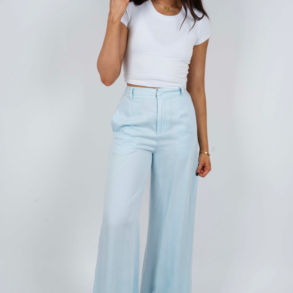 
                      
                        High Stakes Wide Leg Pants (Powder Blue)
                      
                    