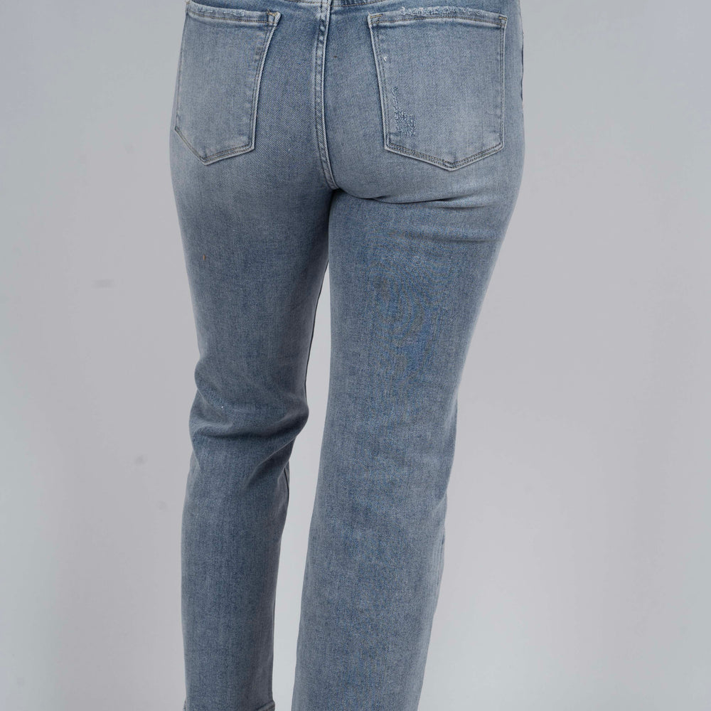 
                  
                    Risen High Rise Ankle Straight Jeans (Relaxed Fit)
                  
                