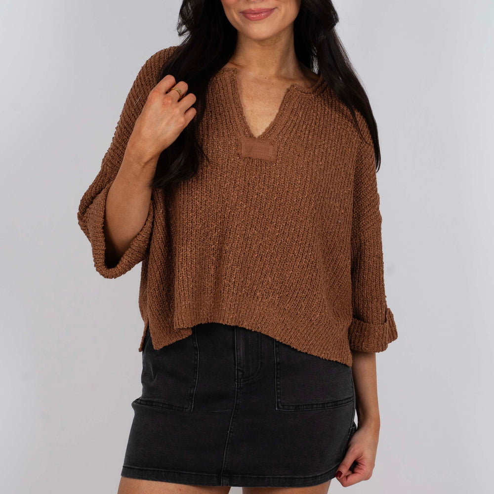 Cherish You Sweater (Deep Camel)