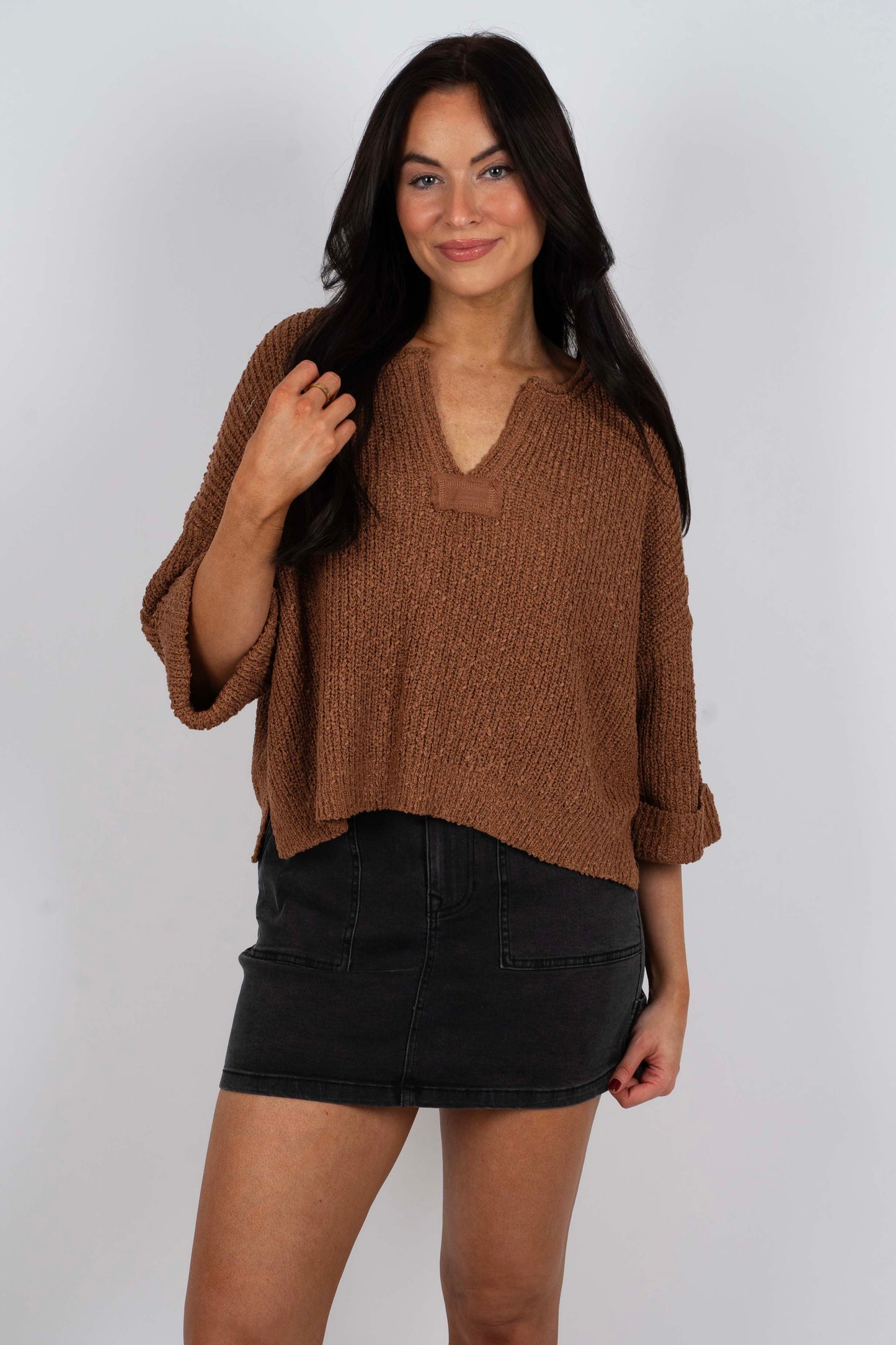 Cherish You Sweater (Deep Camel)