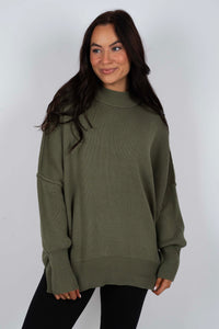 Best Days Ahead Sweater (Light Olive)