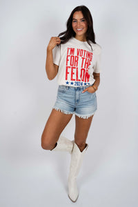 Stacked Words Felon Graphic Tee