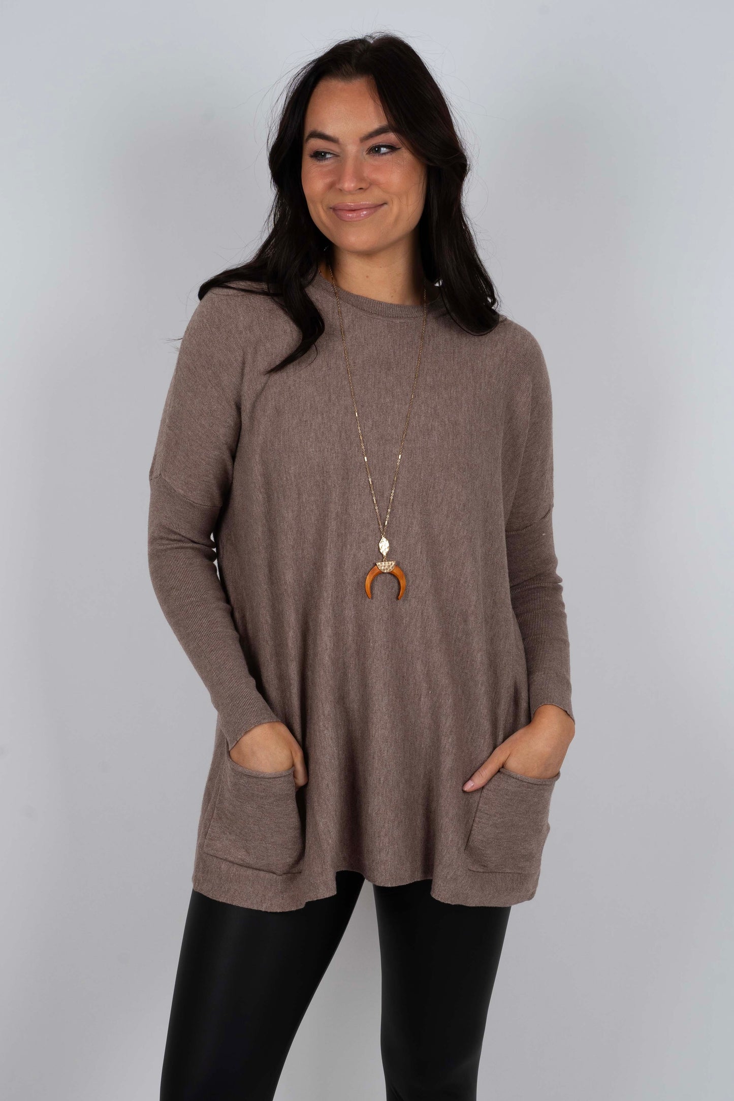 Totally Smitten Sweater (New Mocha)