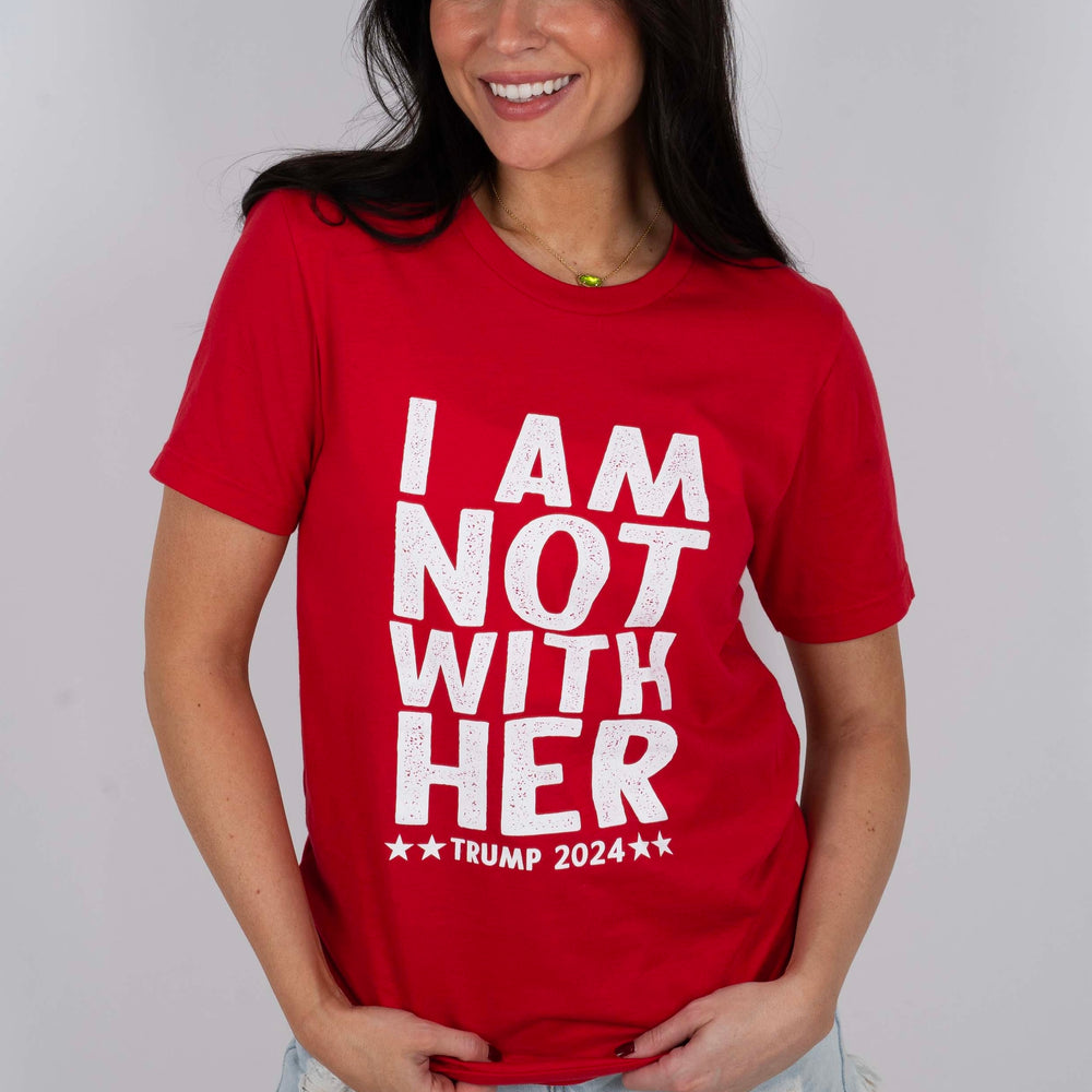 
                      
                        I'm Not With Her Graphic Tee (Red)
                      
                    