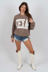 Texas Corded Sweatshirt (Mocha)