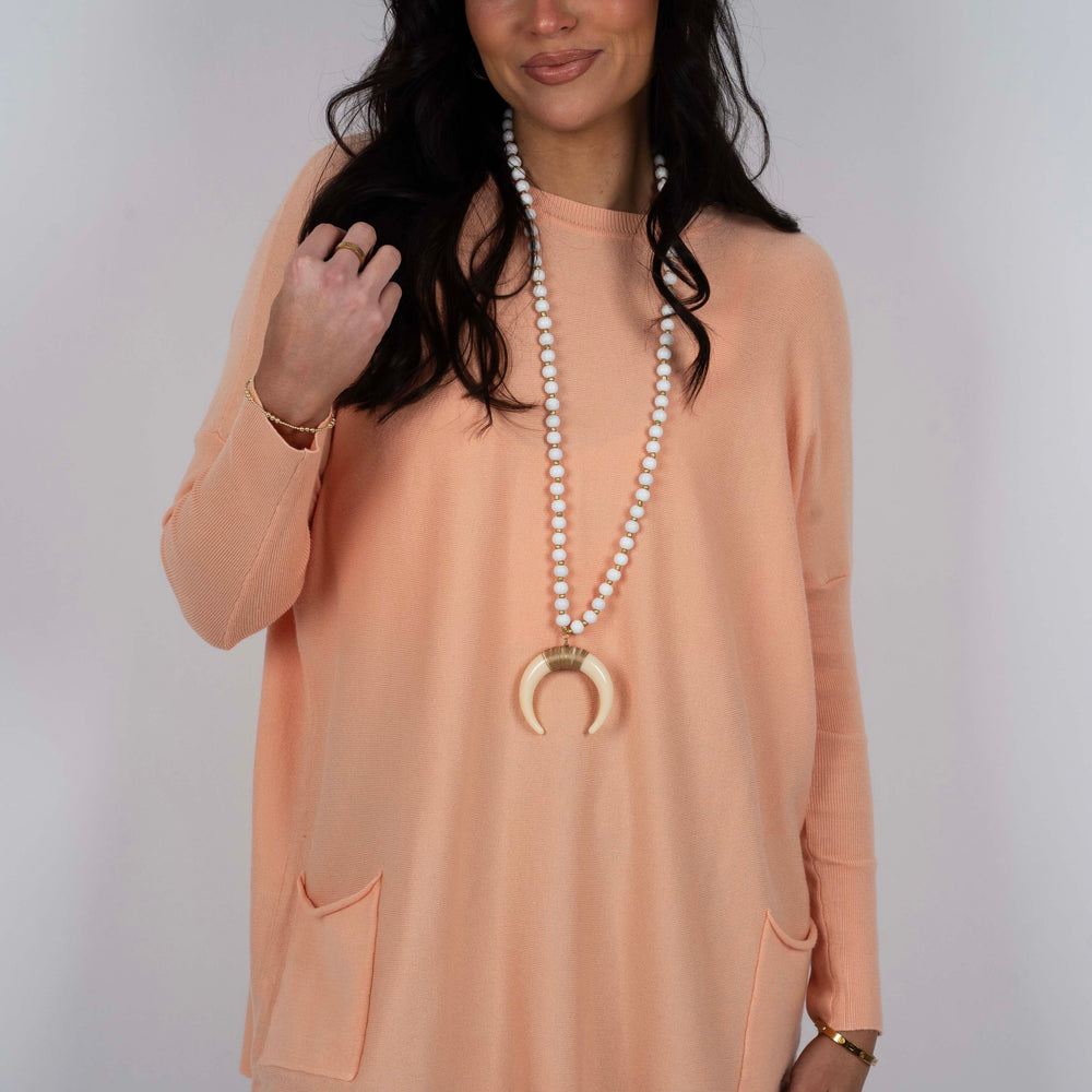 
                  
                    Totally Smitten Sweater (Peach)
                  
                