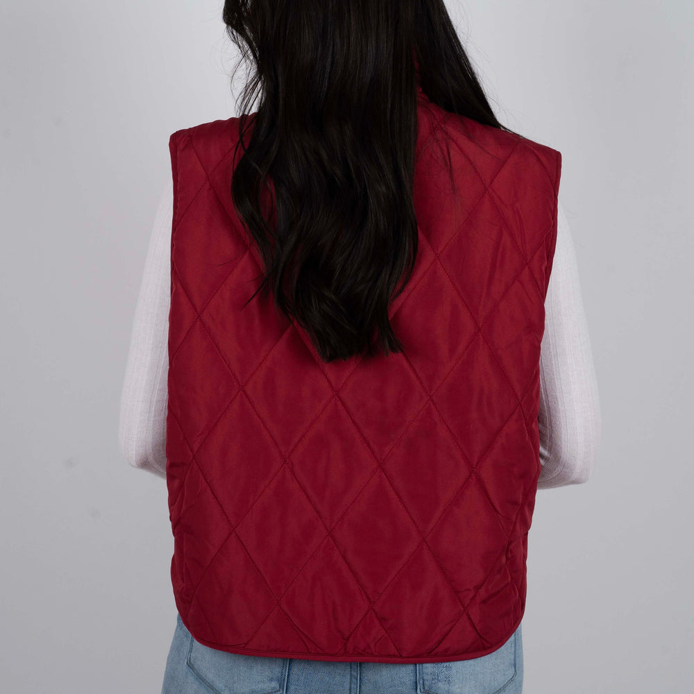 
                  
                    Be Mine Puffer Vest (Burgundy)
                  
                