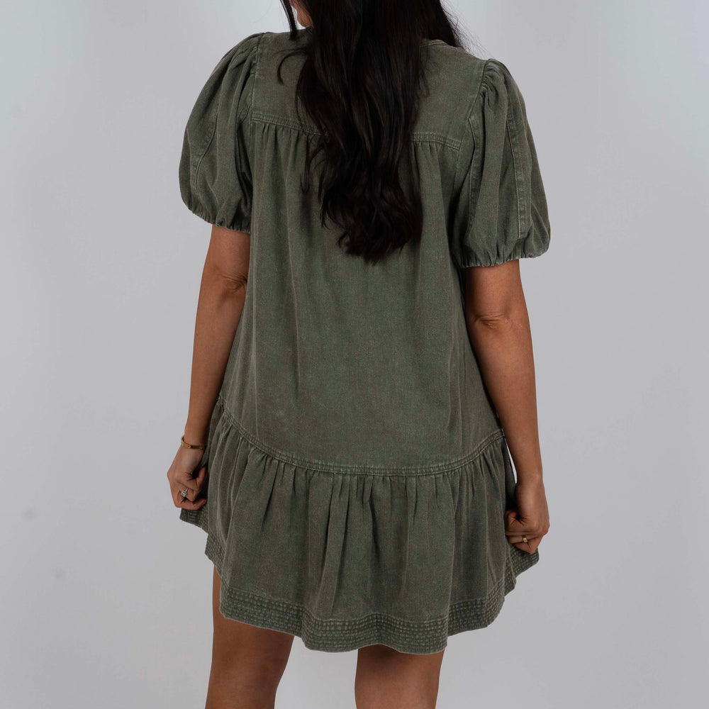 
                      
                        Keep You Near Dress (Olive)
                      
                    