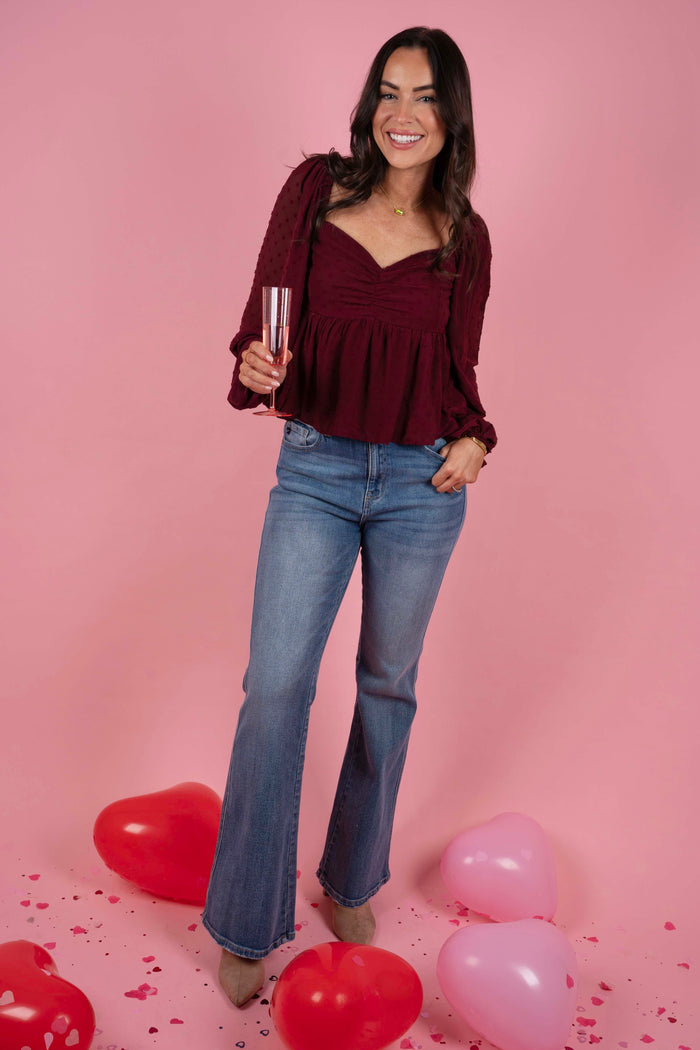 Happier Than Ever Top (Wine)
