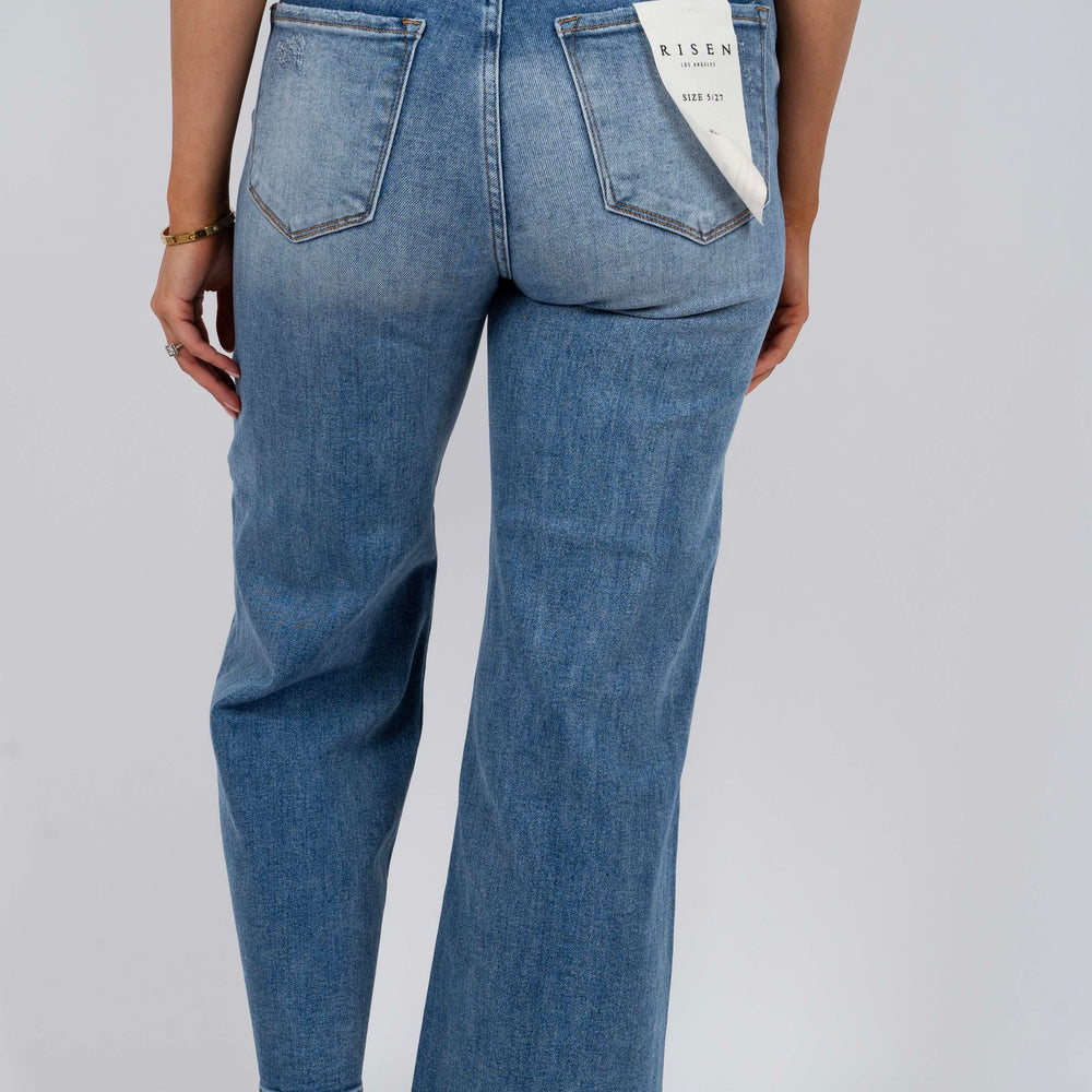 
                      
                        Risen High Rise Crop Jeans
                      
                    