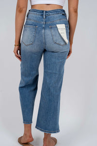 Risen High Rise Crop Jeans