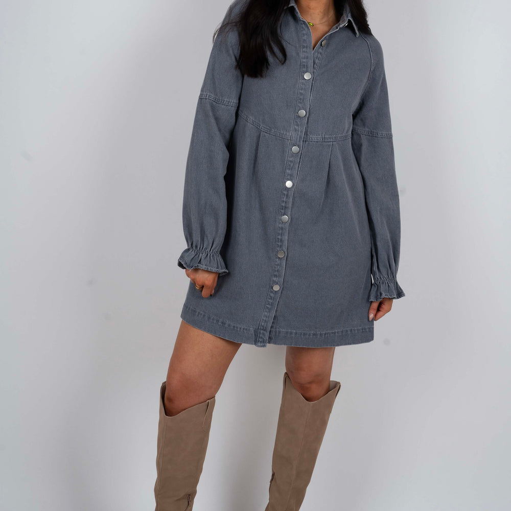 Only This Time Denim Dress (Denim)