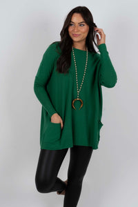Totally Smitten Sweater (Forest)