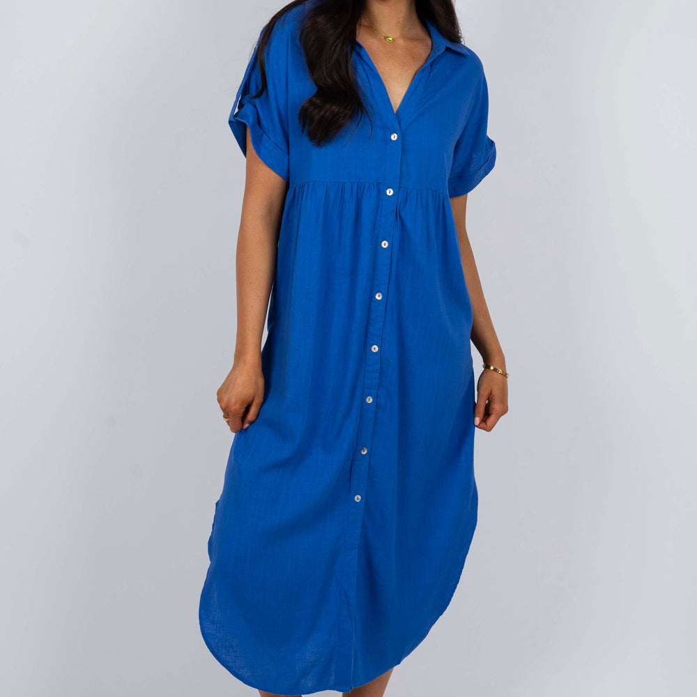 Take A Moment Maxi Dress (Royal Blue)