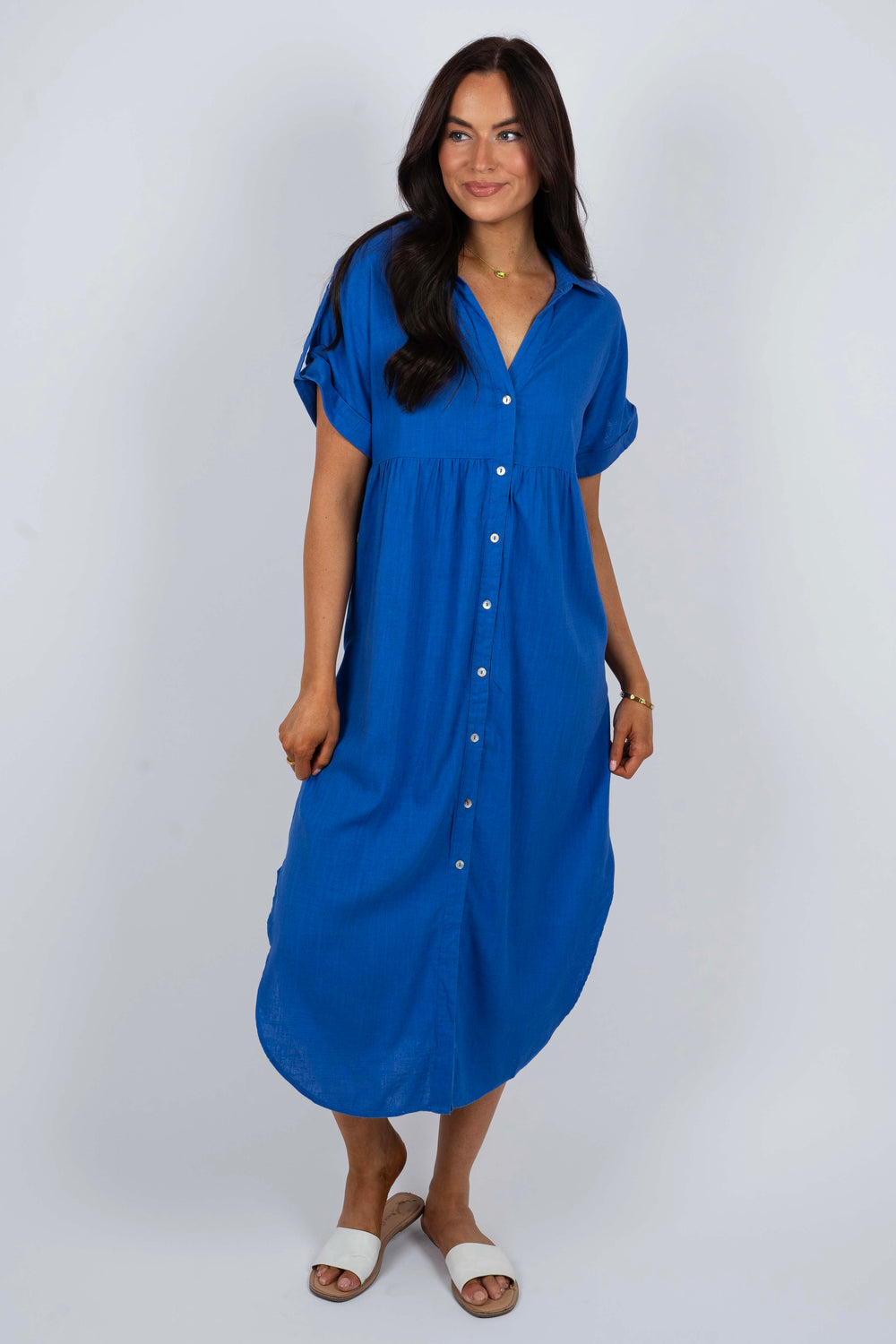 Take A Moment Maxi Dress (Royal Blue)