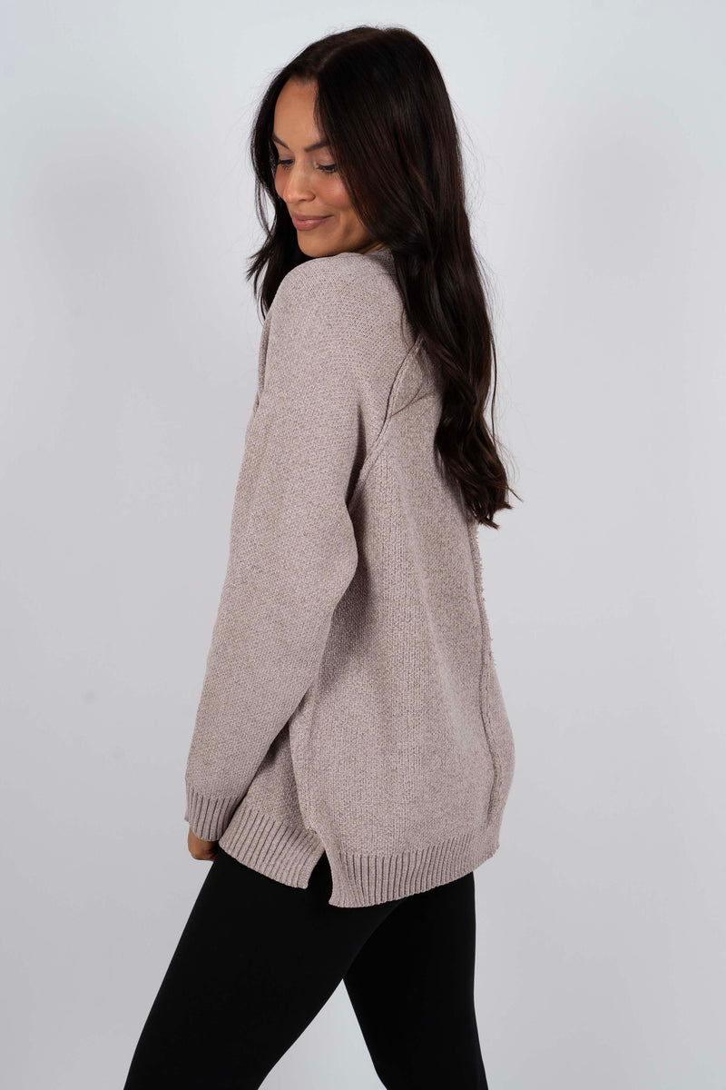 Keep It Going Sweater (Mocha)