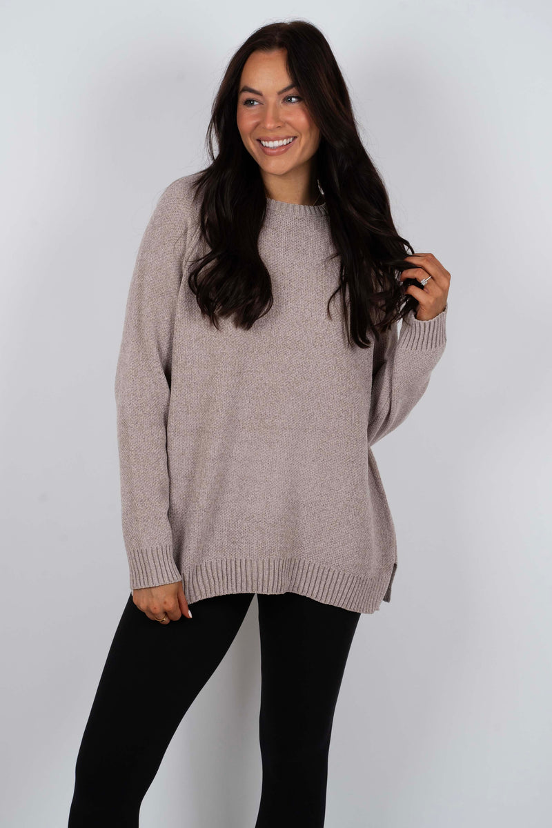 Keep It Going Sweater (Mocha)