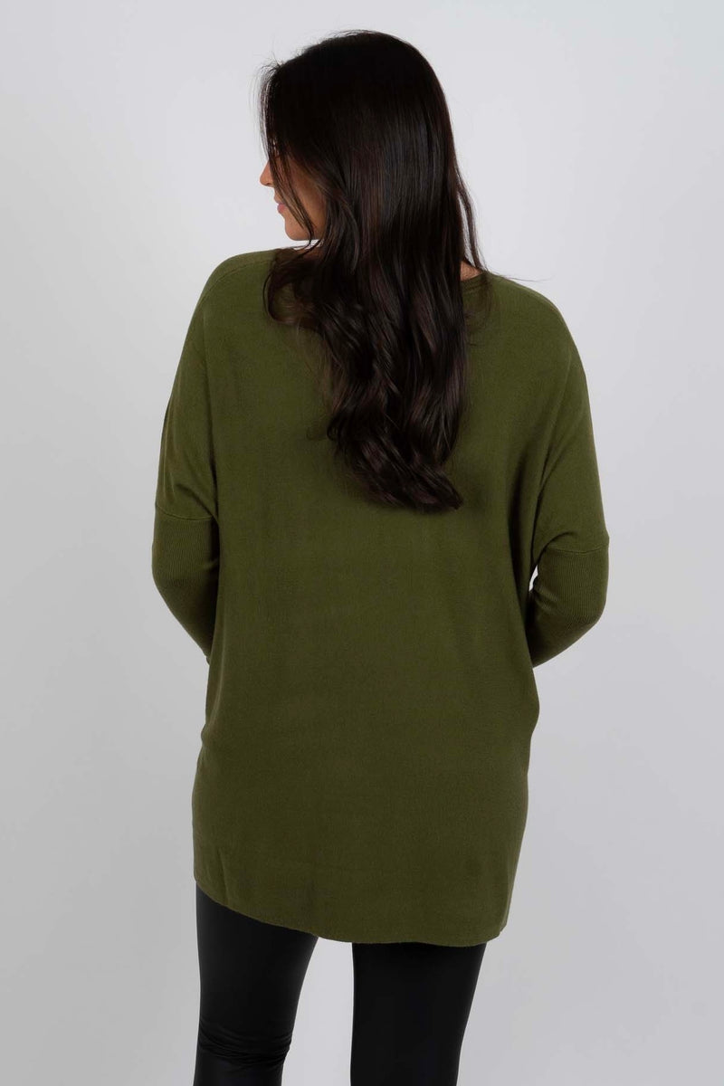 Totally Smitten Sweater (Chive)