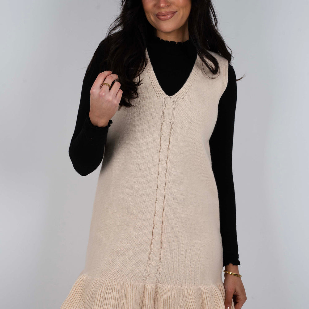 It Is Your Time Sweater Dress (Oatmeal)