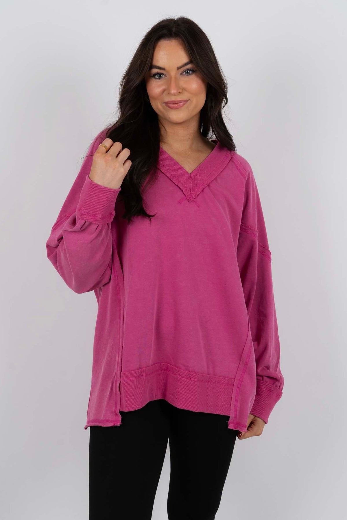 Without A Trace Top (Magenta)