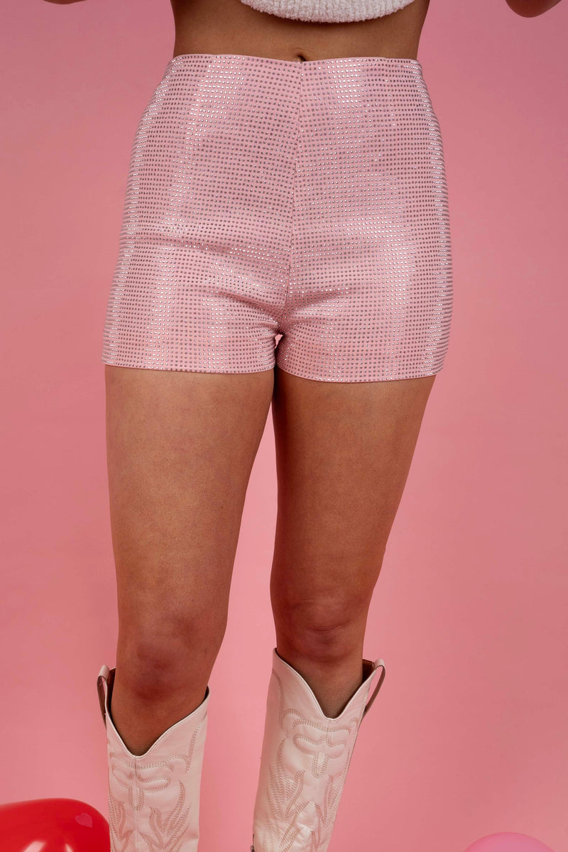 Try To Keep Up Shorts (Pink)