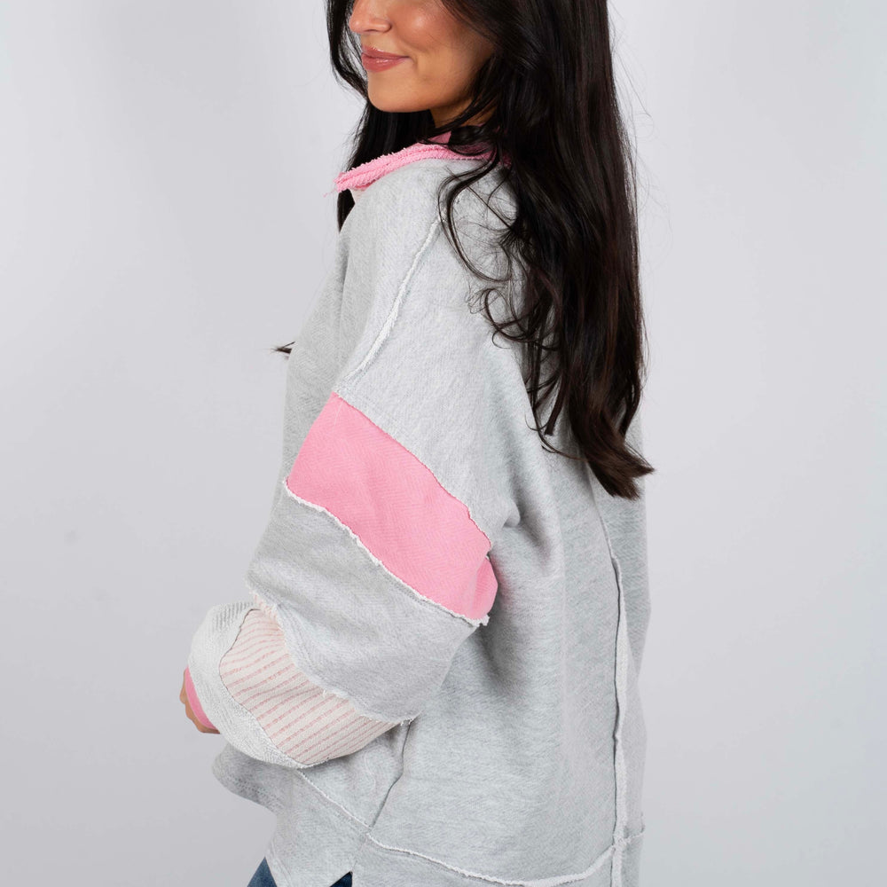 
                      
                        Running On Dreams Top (Pink/Grey)
                      
                    