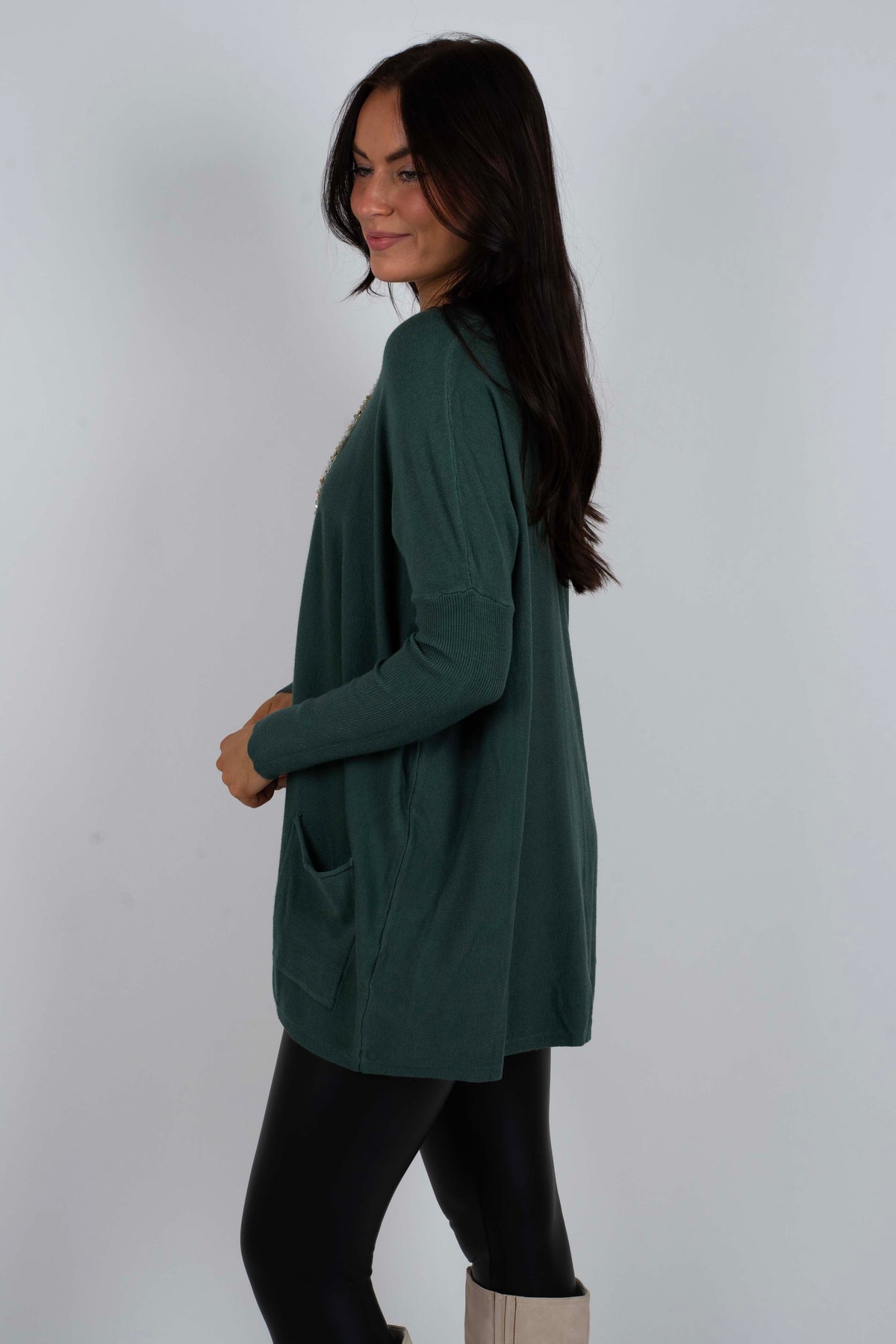 Totally Smitten Sweater (Trekking Green)