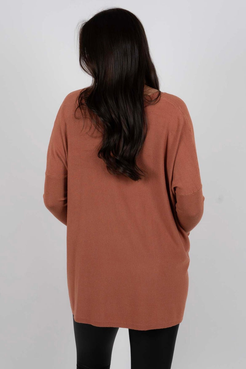 Totally Smitten Sweater (Nut Brown)