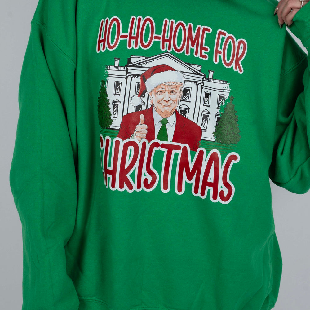 
                      
                        Ho-Ho-Home For Christmas Sweatshirt (Green)
                      
                    