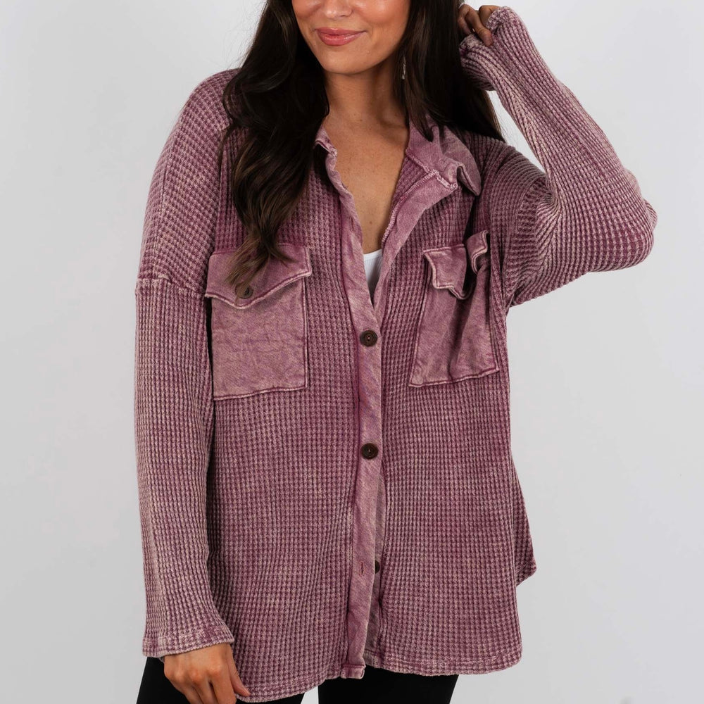 
                      
                        Camdyn Button Down (Burgundy)
                      
                    