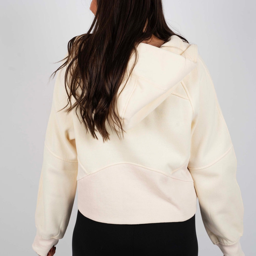 
                      
                        Oversized Half-Zip Hoodie (Cream)
                      
                    